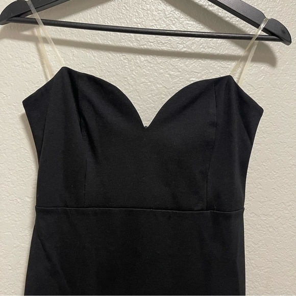 NWT Foreign Exchange Strapless Sweetheart Mini Dress W Lace Trim LARGE - Picture 3 of 6